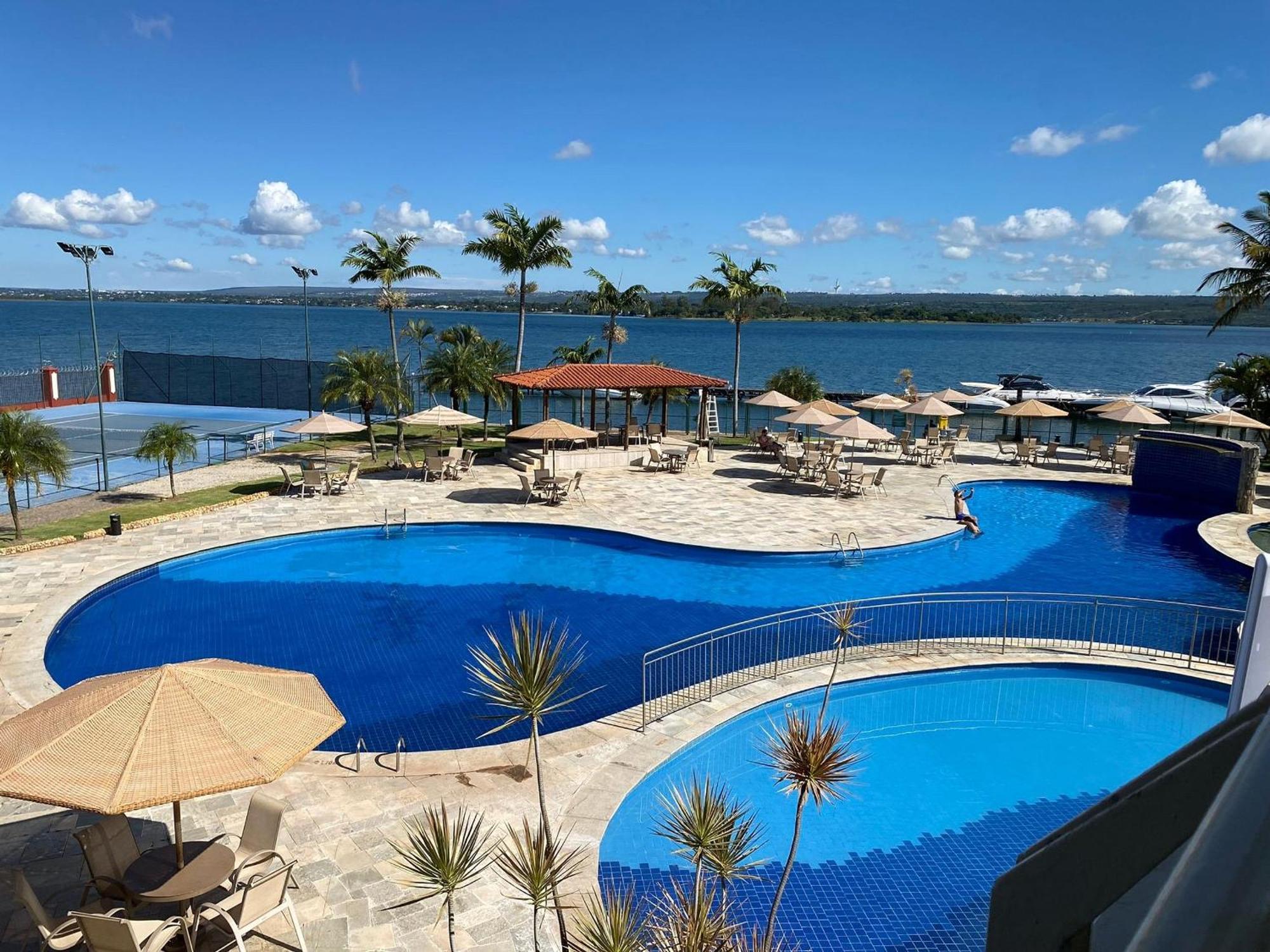 Flat 430 Lindo Com Vista Para O Lago Brasilia Exterior foto