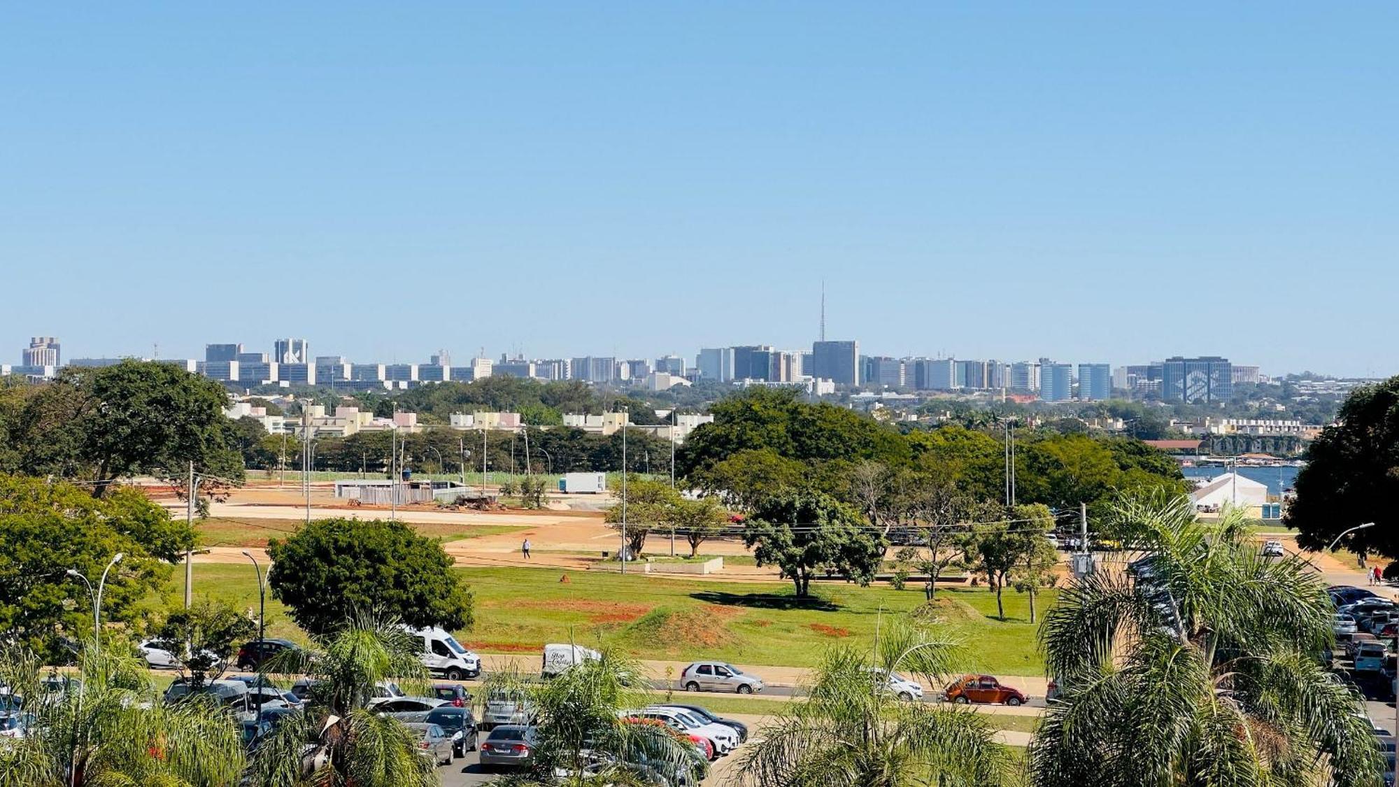 Flat 430 Lindo Com Vista Para O Lago Brasilia Exterior foto